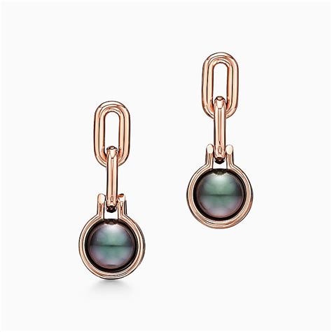 orecchini perle nere tiffany